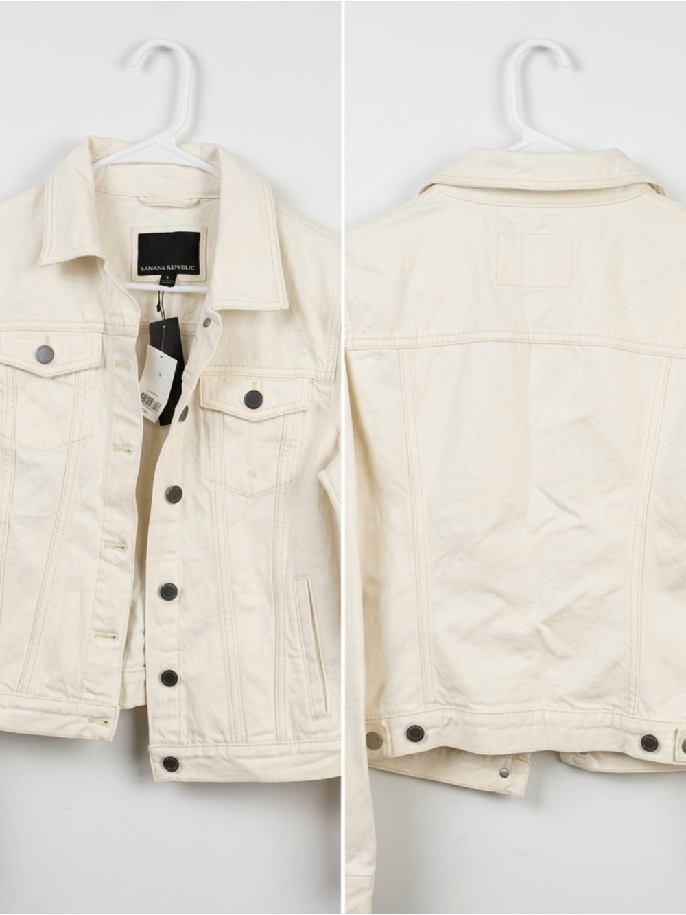 Banana Republic Off-White Denim Jacket - Women